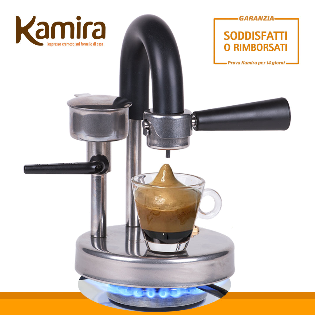 Espressor Manual Kamira, Portabil – Cafea Cremoasa la Aragaz sau Camping