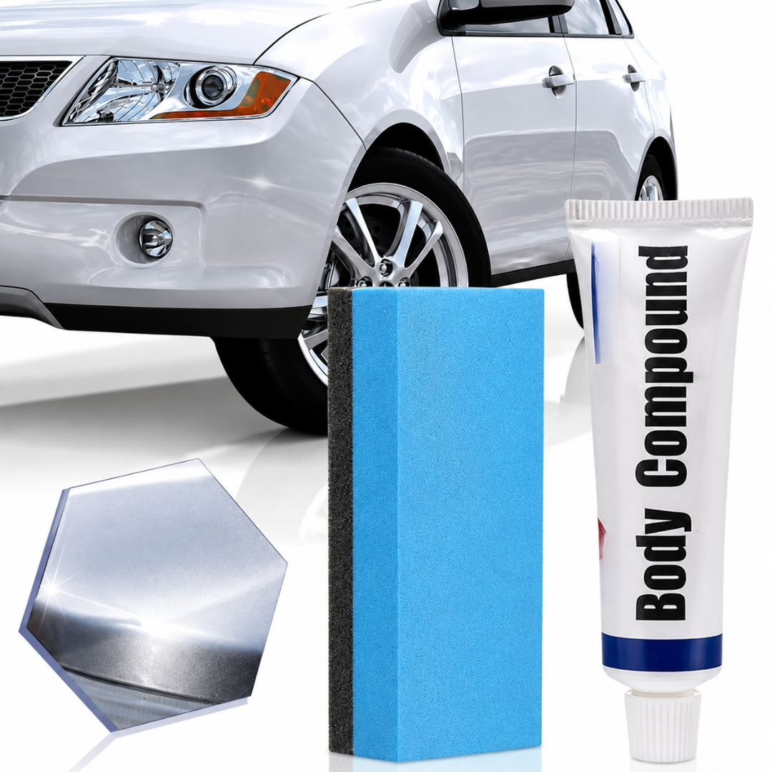 Kit Reparare Zgârieturi Auto cu Pastă Polish 15 g și Burete Aplicator, Îndepărtare Zgârieturi Fine și Urme, Universal