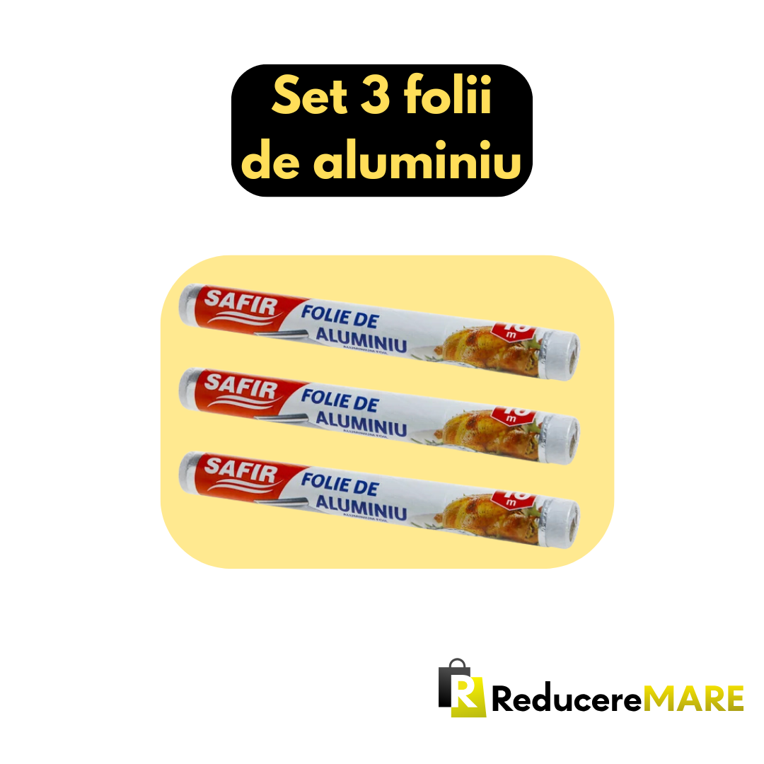 Set de 3 folii de aluminiu