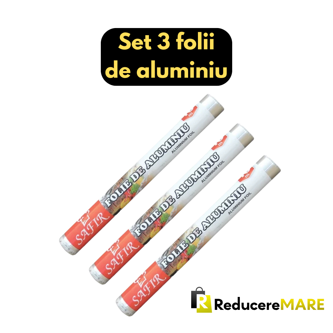 Set de 3 folii de aluminiu