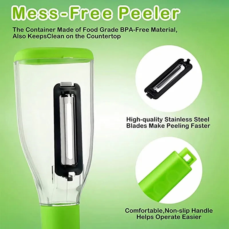 Curatator legume si fructe cu recipient de colectare