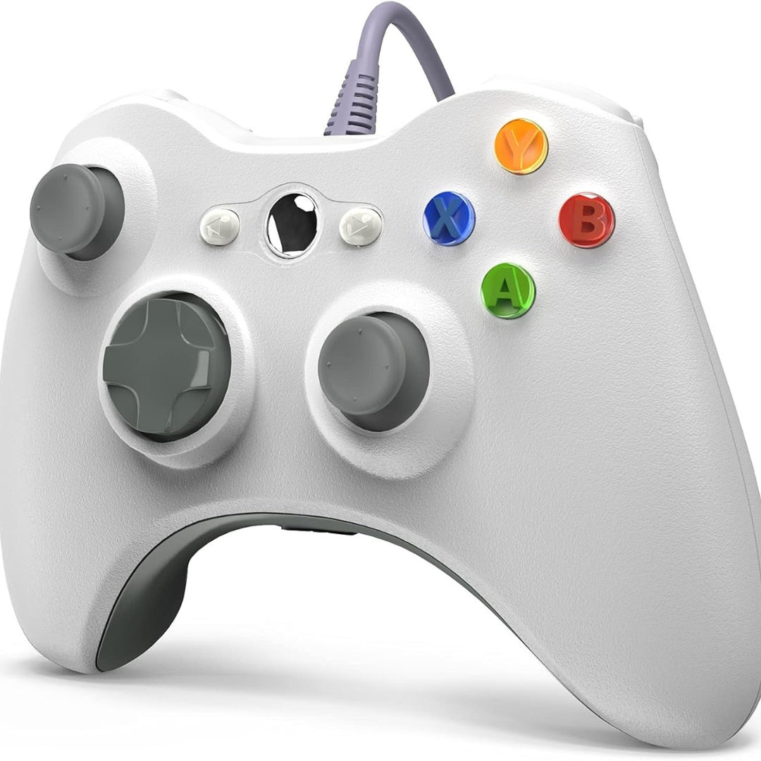 Controller Dual Shock Macvi® pentru PC si Xbox 360 cu stick-uri analog vibratii realiste dualpad 8 directii conectare USB cablu 2, 5 m