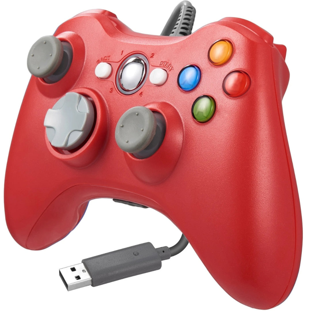 Controller Dual Shock Macvi® pentru PC si Xbox 360 cu stick-uri analog vibratii realiste dualpad 8 directii conectare USB cablu 2, 5 m