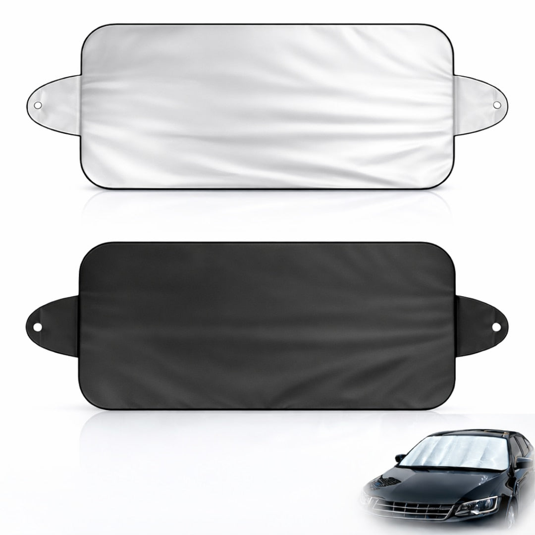 Parasolar Auto Macvi® pentru Parbriz Iarna-Vara, 150x70cm, cu Doua Fete, Protectie UV si Impotriva Zapezii