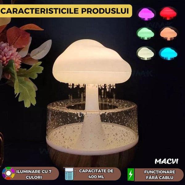 Plafoniera Magică cu Nori și Ploaie