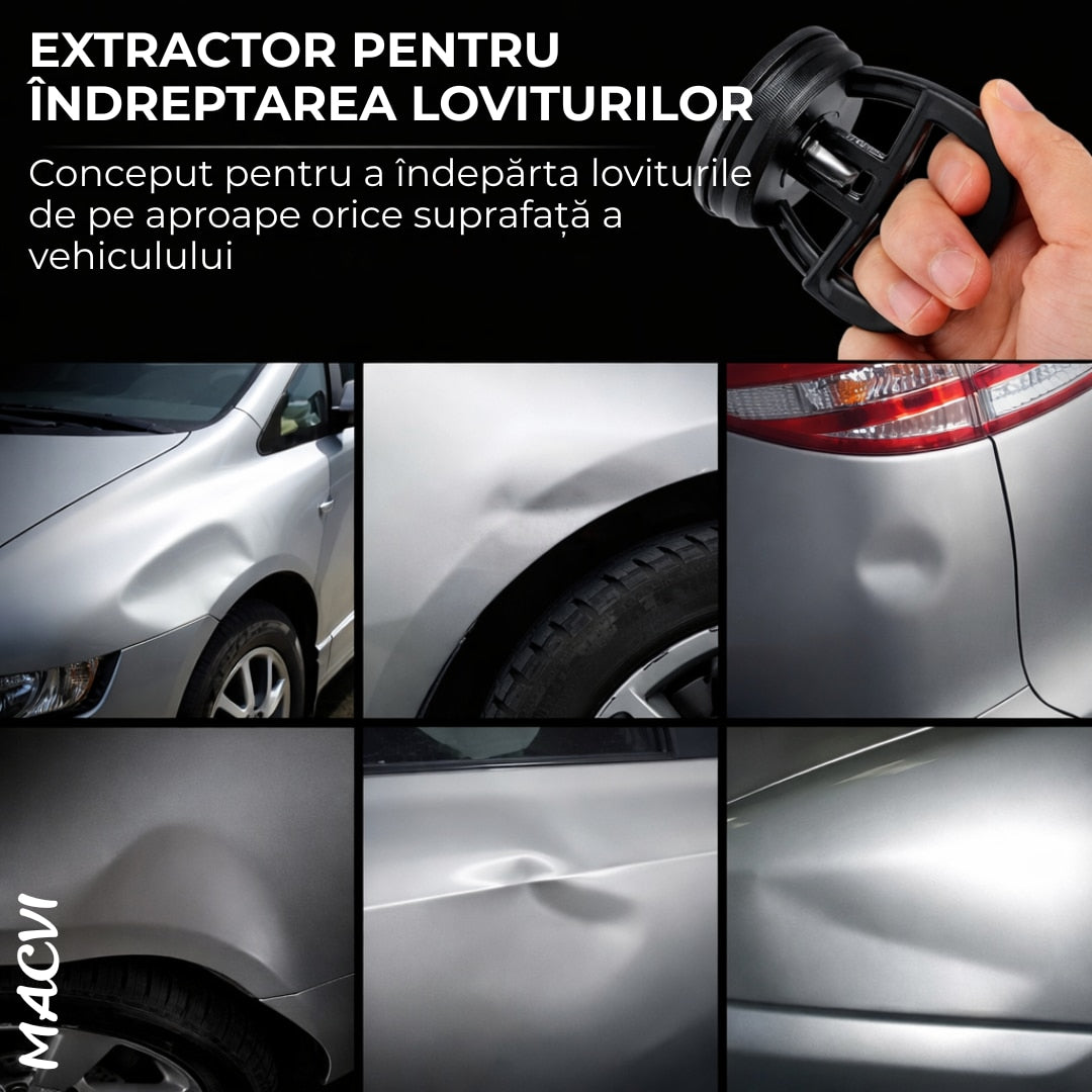 Ventuza puternica Macvi® pentru indepartarea indoiturilor auto, caroserii mari, diametru 12 cm