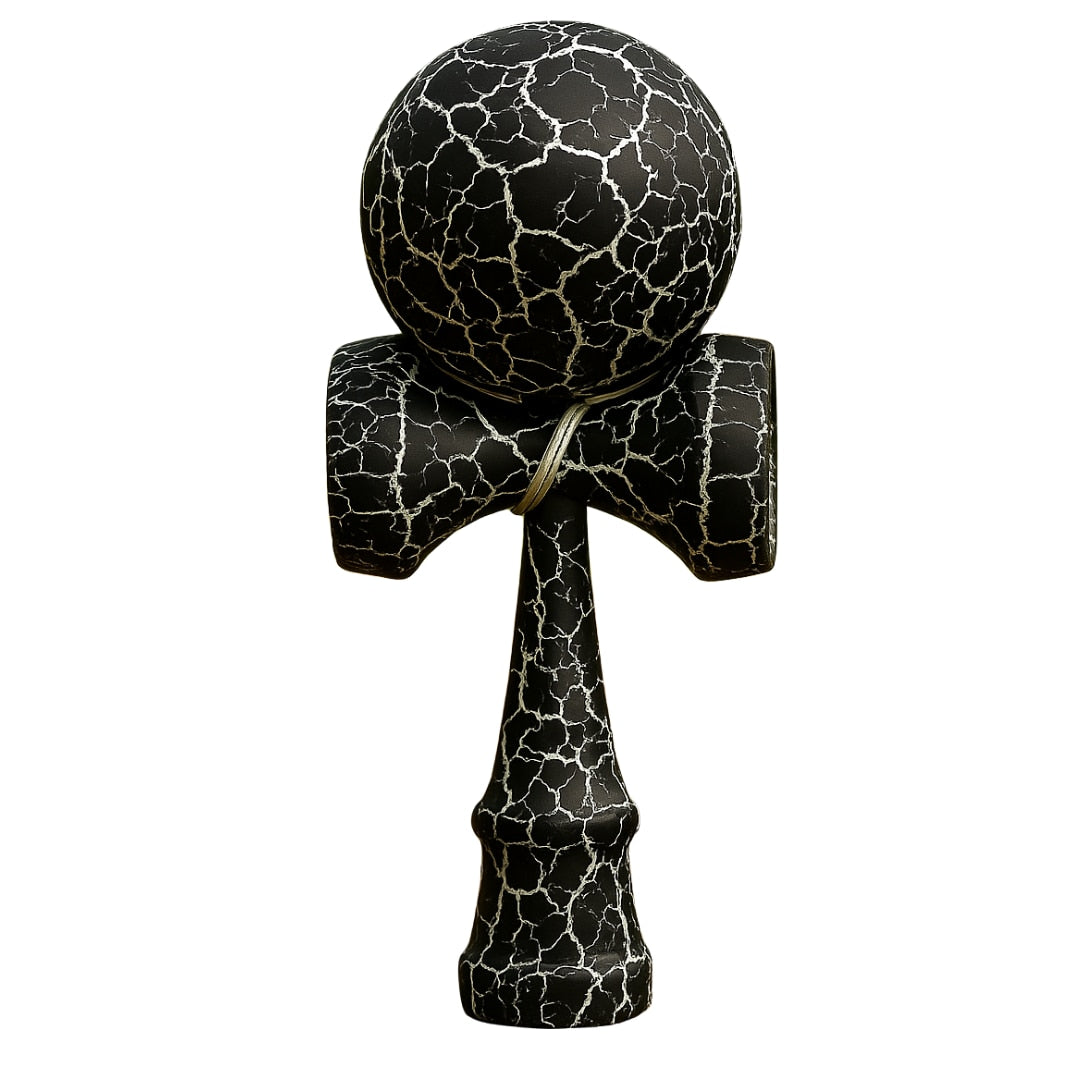 Kendama profesionala Macvi® din lemn, model CRACK, 18 cm