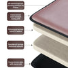 Saltea Multifunctionala de Masaj MACVI, Masaj Complet Shiatsu, 10 Motoare cu Vibratii, Incalzire, 9 Moduri de Masaj, Telecomanda, pentru Spate, Gat si Coloana, Piele Ecologica, Maro