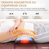 Saltea Multifunctionala de Masaj MACVI, Masaj Complet Shiatsu, 10 Motoare cu Vibratii, Incalzire, 5 Moduri de Masaj, Telecomanda, pentru Spate, Gat si Coloana, Piele Ecologica, Maro