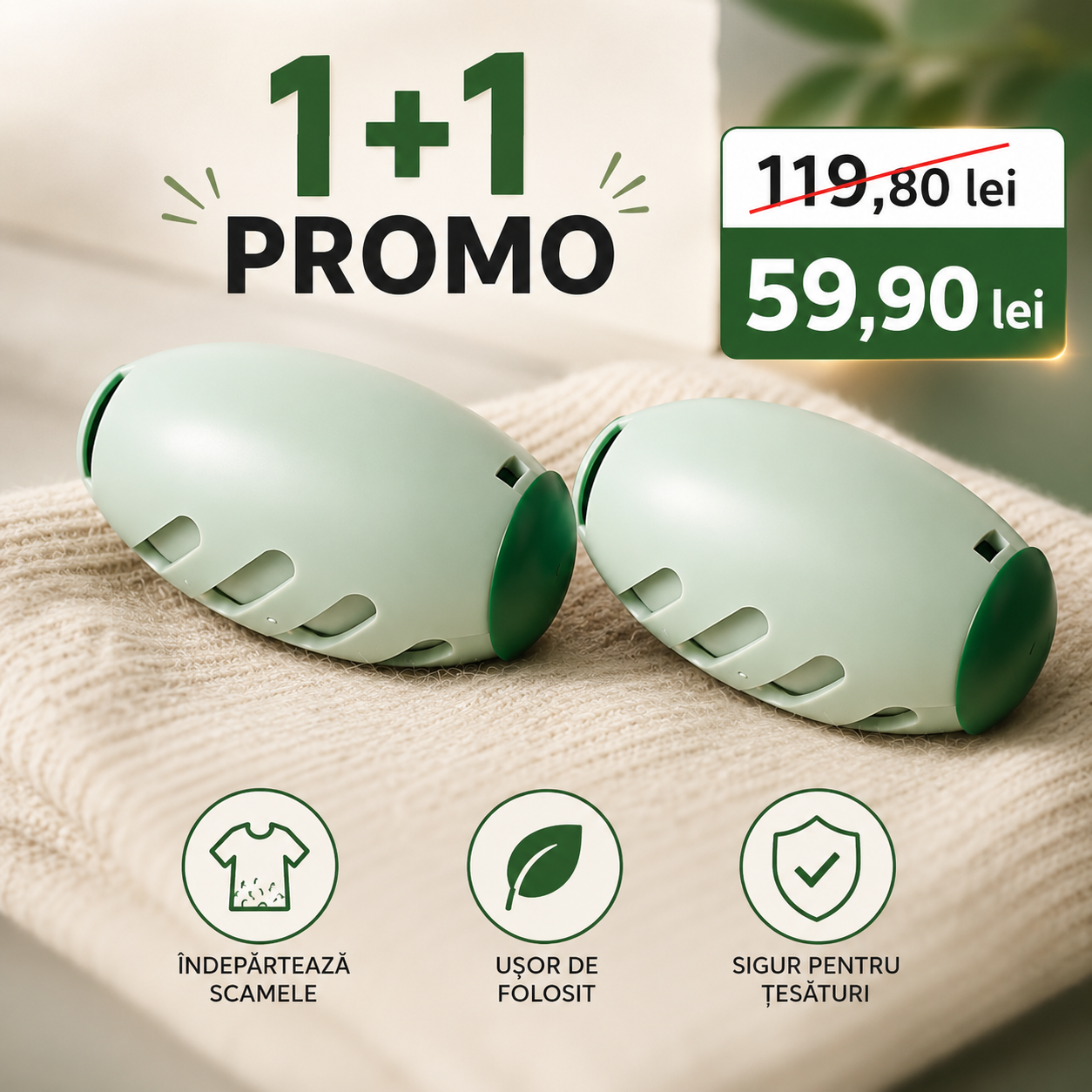 PROMO: 1+1 GRATUIT! Bila Magică pentru Scame și Blană de Animale