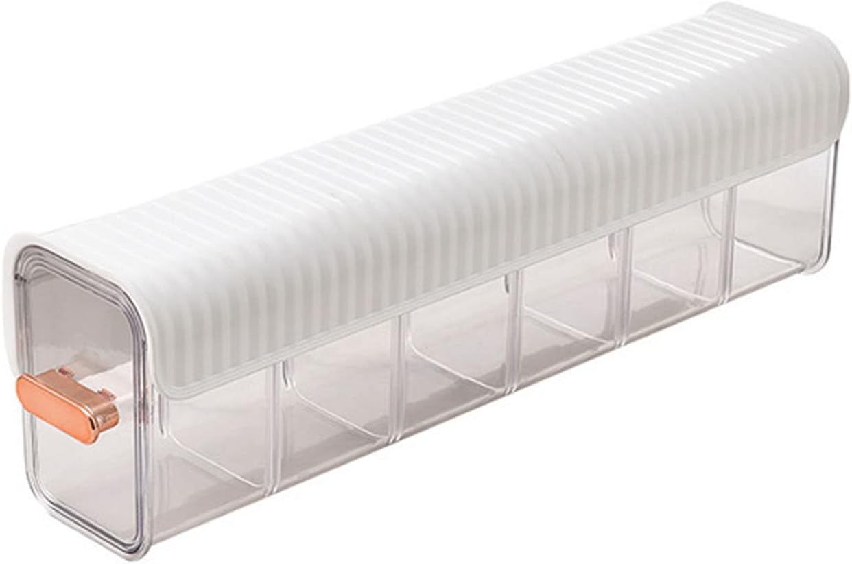 Promo 1+1: Cutie de Depozitare Macvi® Montata pe Perete cu 6 separatoare, organizator Spatios si Stilat pentru lenejerie, Accesorii si produse de bucatarie