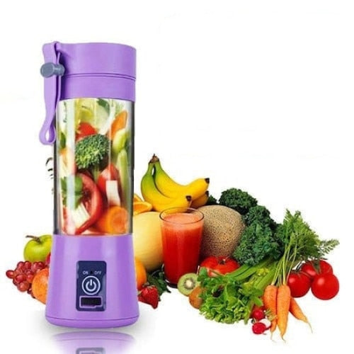 Mini Blender Electric Macvi® ,75 W,1x USB, 380 ml, Mov