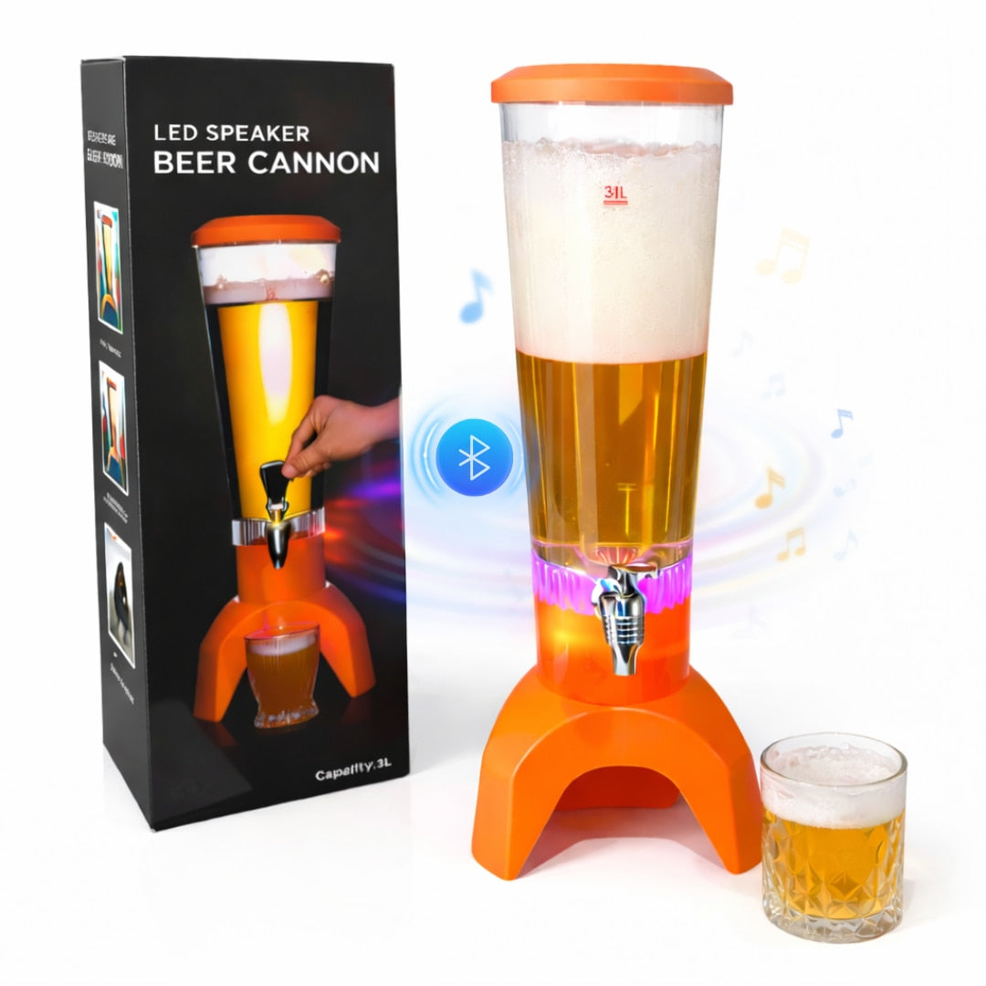 Decantor Macvi® sticla 3 litri cu LED decorativ si boxa Bluetooth integrata decantor modern pentru petreceri seri relaxante si cadou