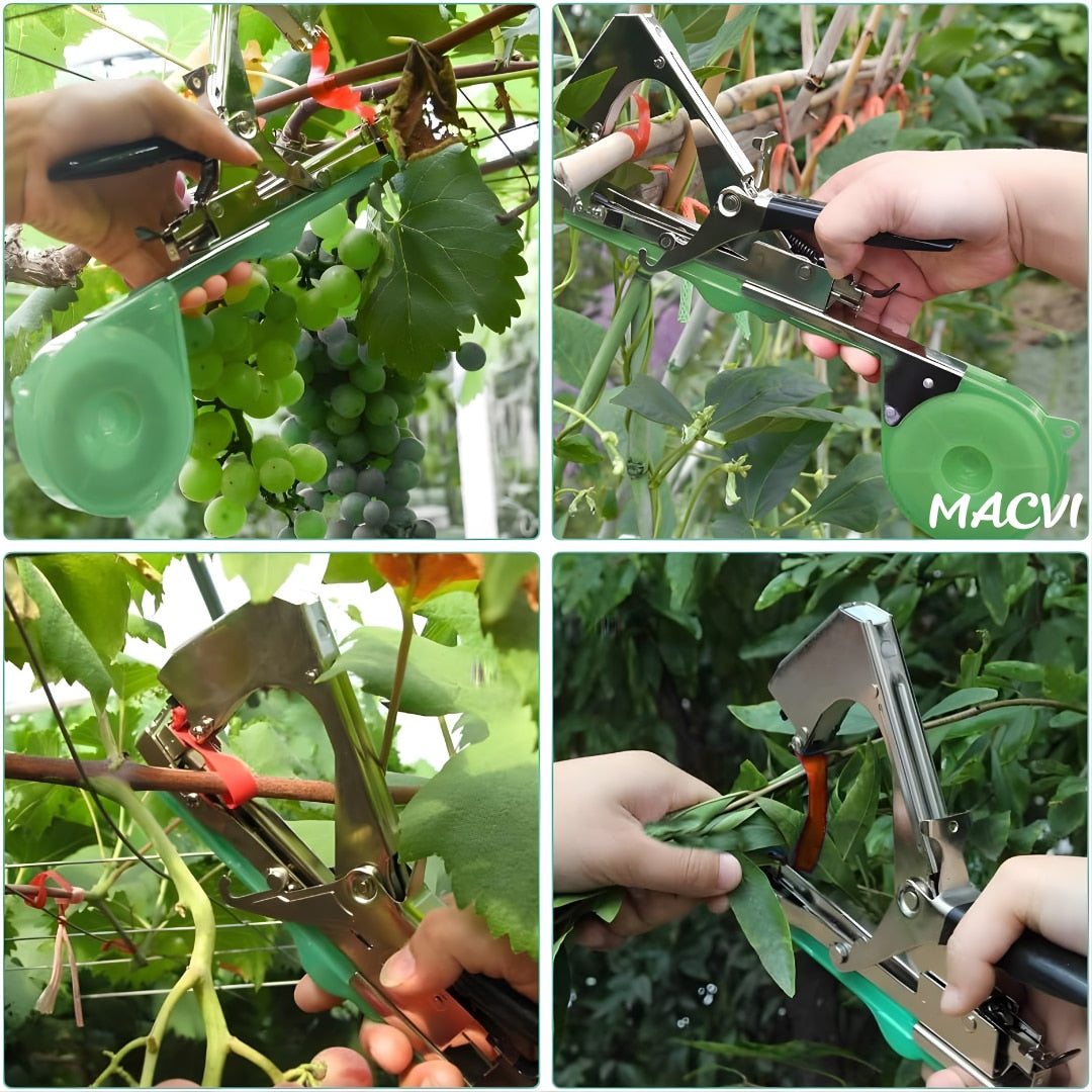 Aparat pentru legarea plantelor Macvi®,Ideal pentru vie, pomi, legume si flori