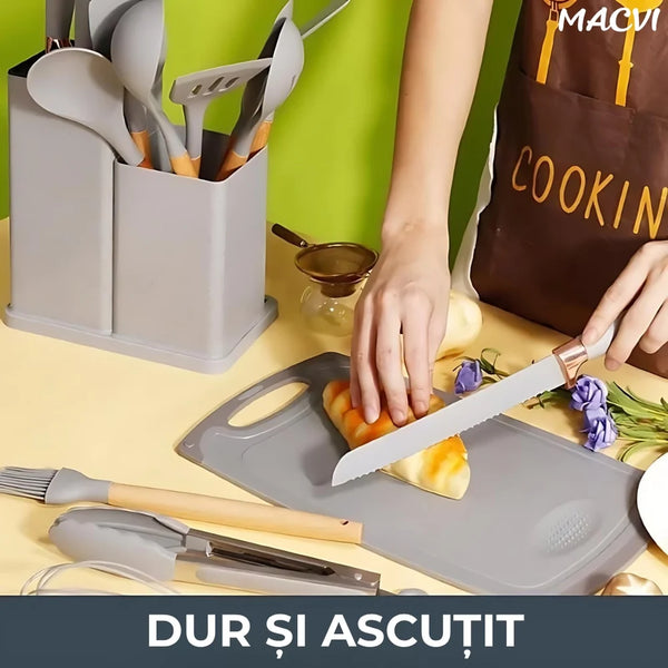 Set Ustensile Bucătărie Silicone Pro Plus