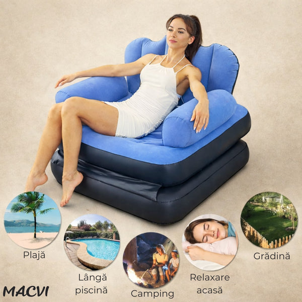 Canapea Gonflabilă 5 în 1 pentru Relaxare