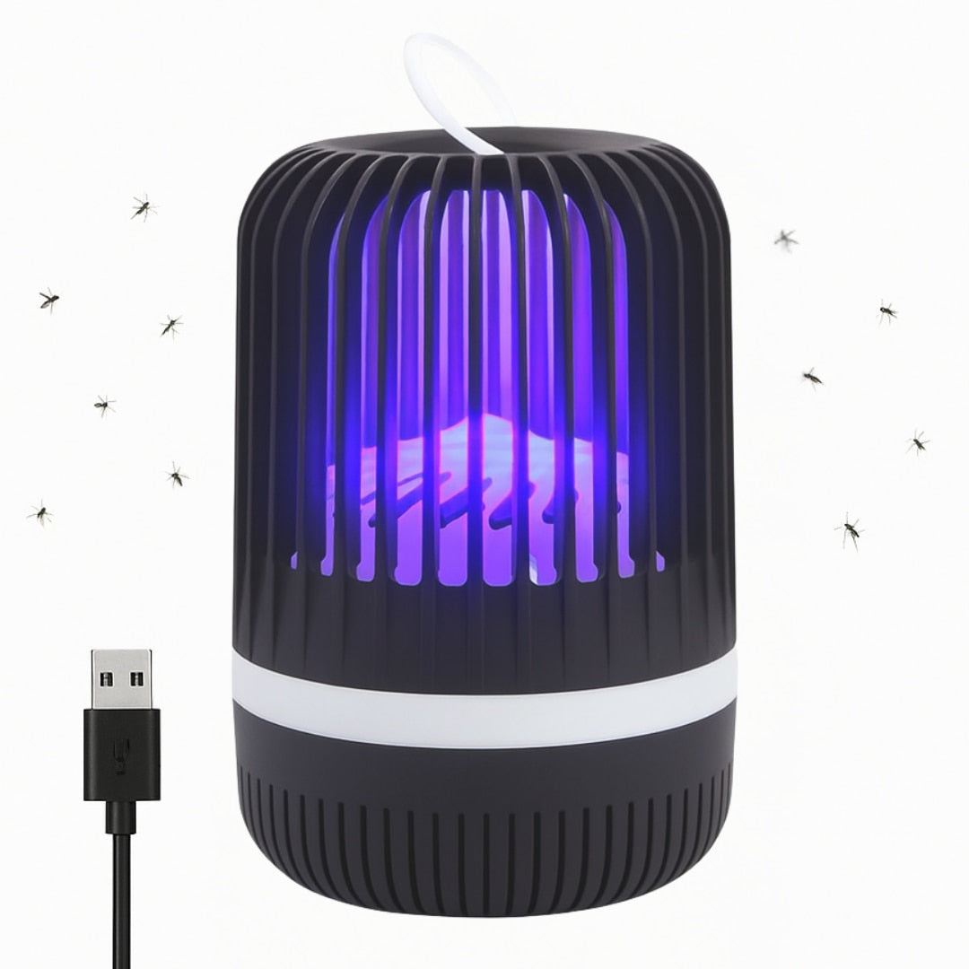 Lampa Anti-Insecte Macvi® cu LED UV, 5W, Raza de Actiune 20 m², Alimentare USB, Negru