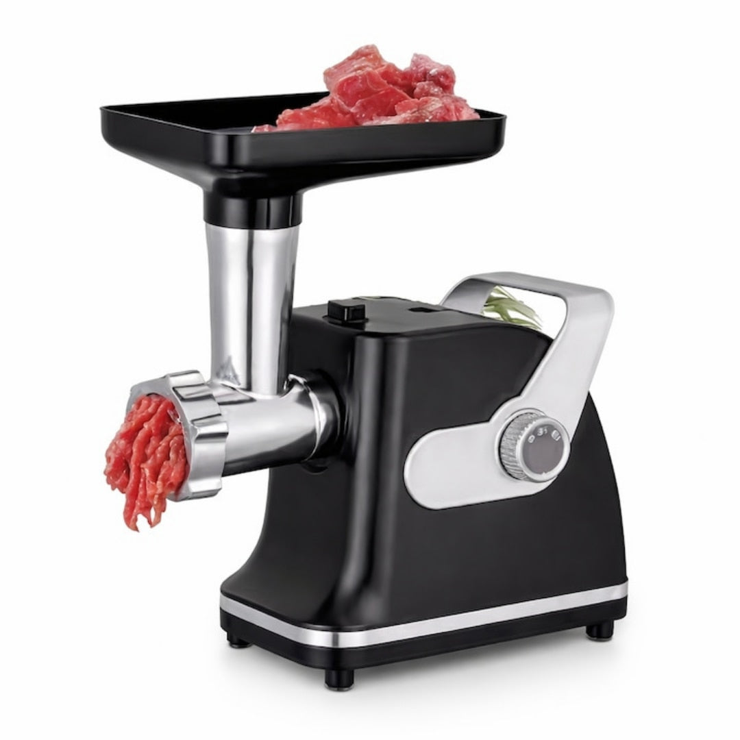 Aparat electric de tocat carne Macvi® din inox 800W multifunctional cu motor brushless pentru uz casnic si comercial