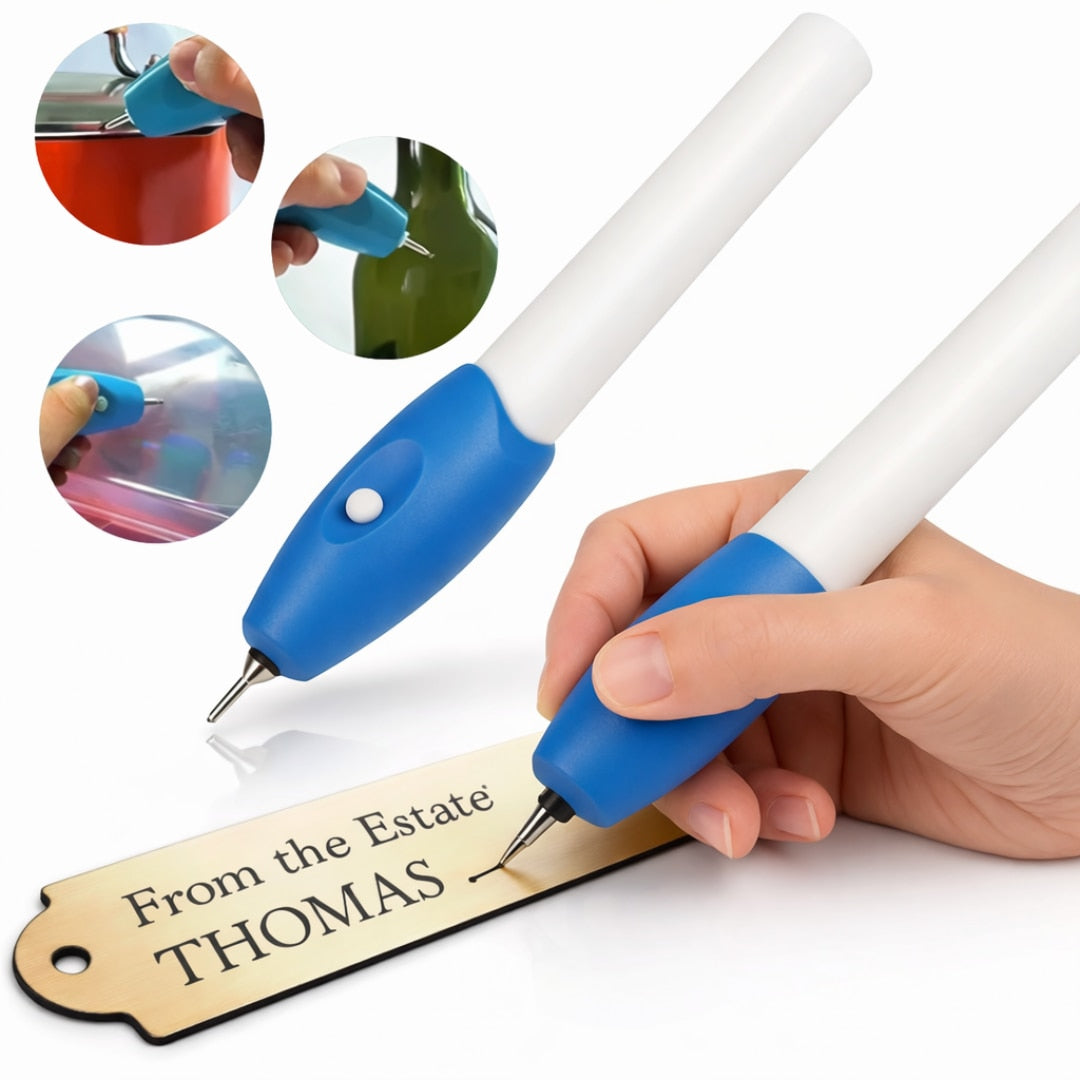 Stilou de gravat Macvi® pentru otel, lemn, electronice, obiecte de valoare, colectionabile, piele, calculatoare