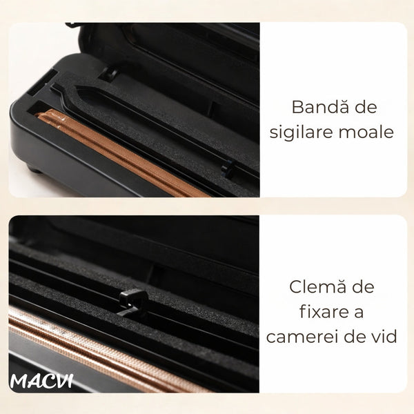 Aparat De Vidat Vacuum Sealer + rola de vidat de 5 metri