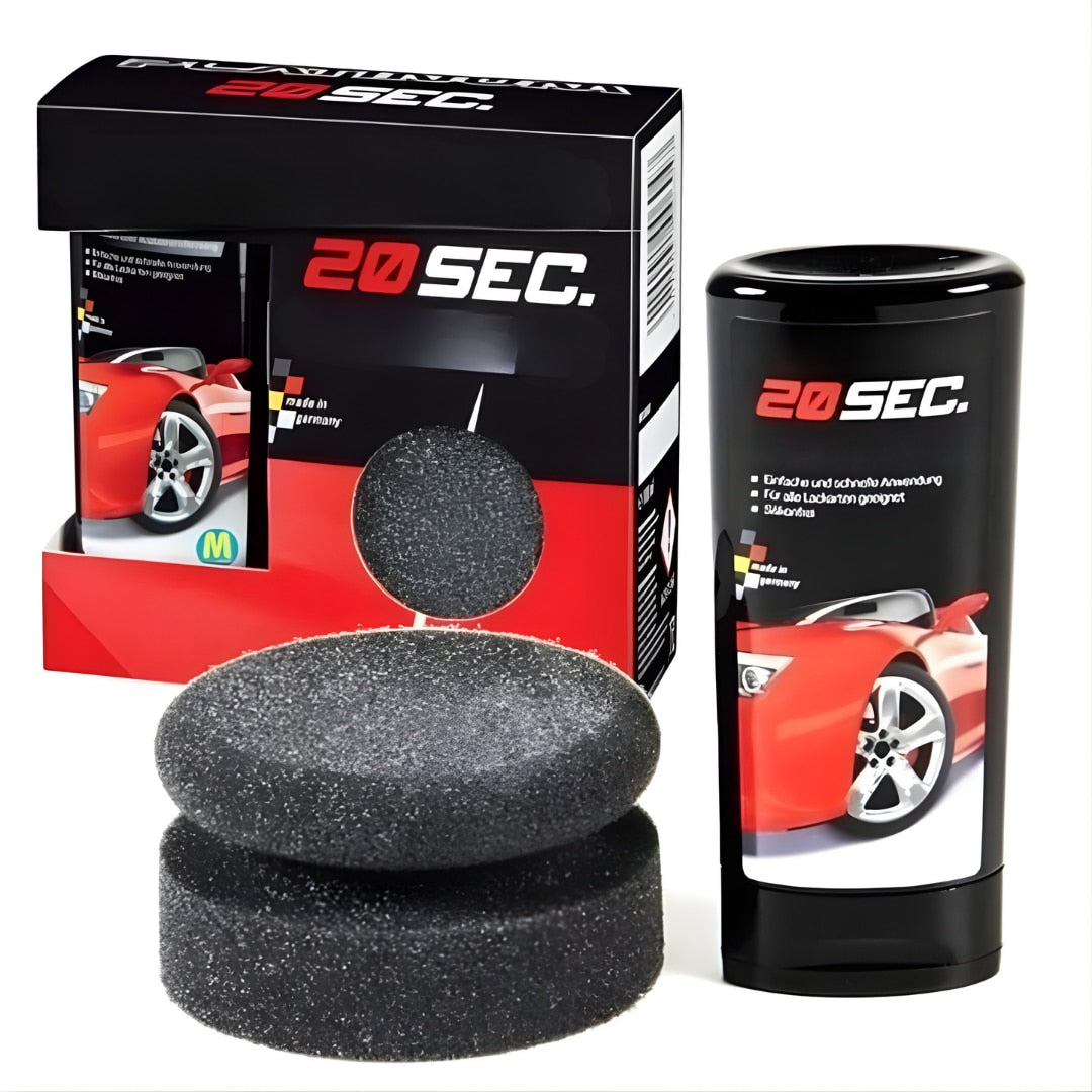 Solutie zgarieturi Macvi® indepartarea zgarieturilor auto, in doar 20 secunde, cu burete special inclus, compatibila cu toate tipurile de vopsea auto si moto