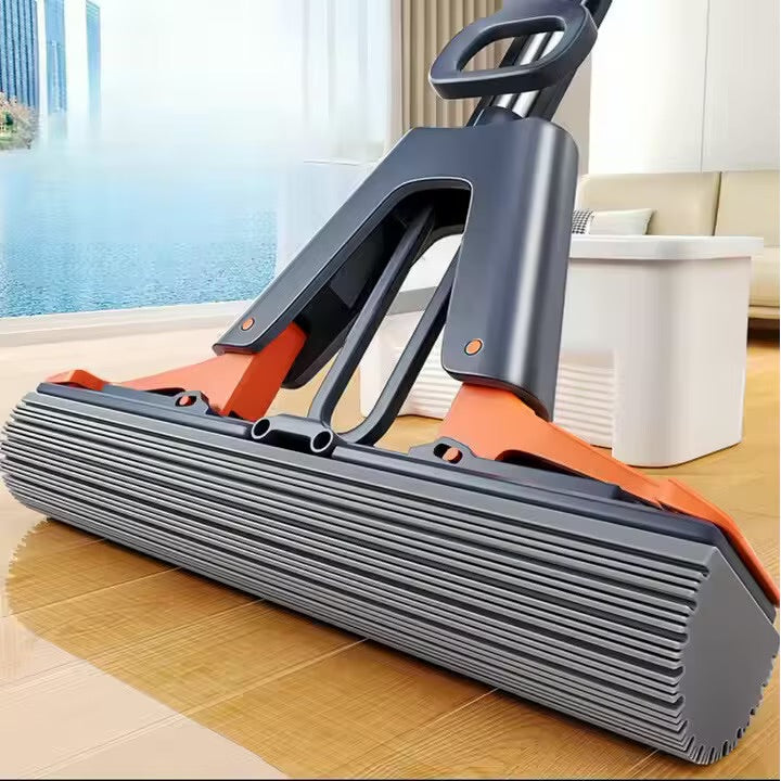 Mop super absorbant Macvi®, sistem de stoarcere simplu, putere mare de absorbtie, ideal pentru toate tipurile de podele, atat ceramice cat si din lemn